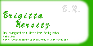 brigitta mersitz business card